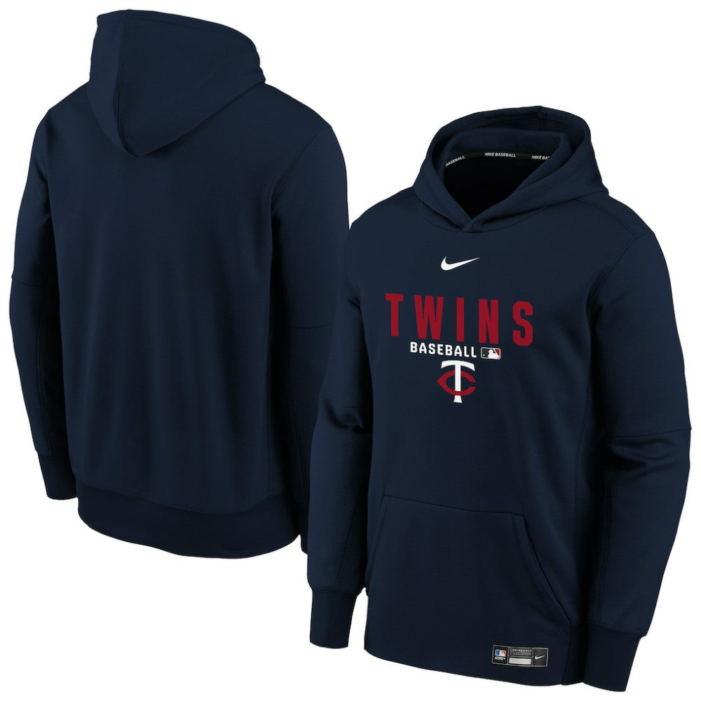 Minnesota Twins Youth Authentic Collection Therma-FIT Hoodie Navy | Nike