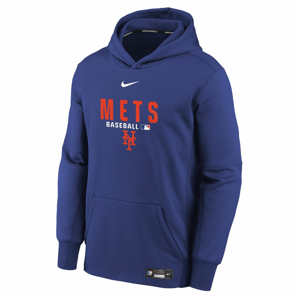 New York Mets Youth Authentic Collection Therma-FIT Hoodie Royal | Nike
