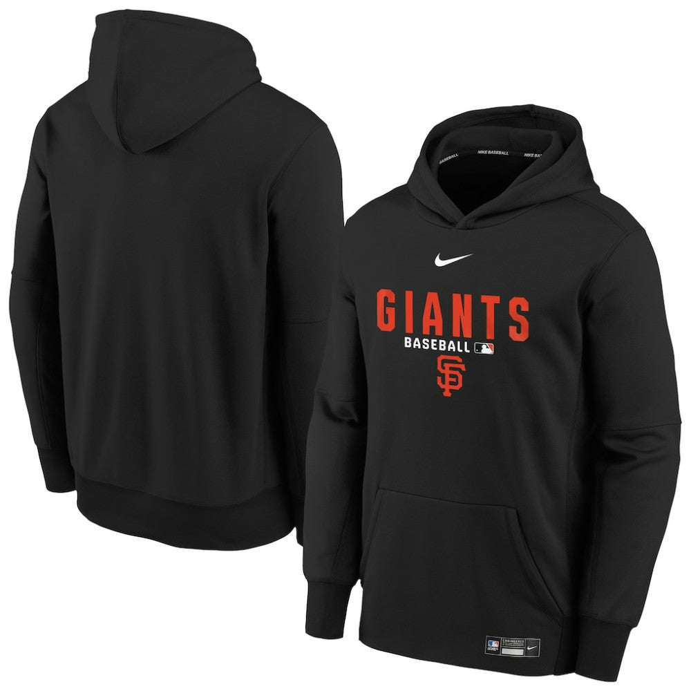 San Francisco Giants Youth Authentic Collection Therma-FIT Hoodie Black | Nike