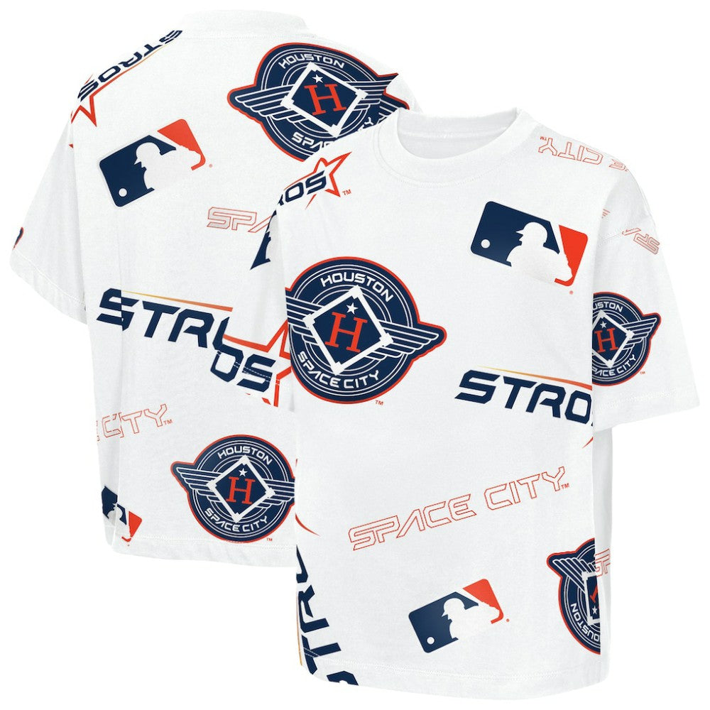 Houston Astros Outerstuff Youth Circus Catch T-Shirt White