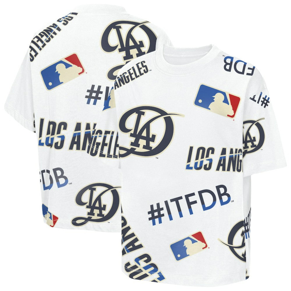 Los Angeles Dodgers Outerstuff Youth Circus Catch T-Shirt White