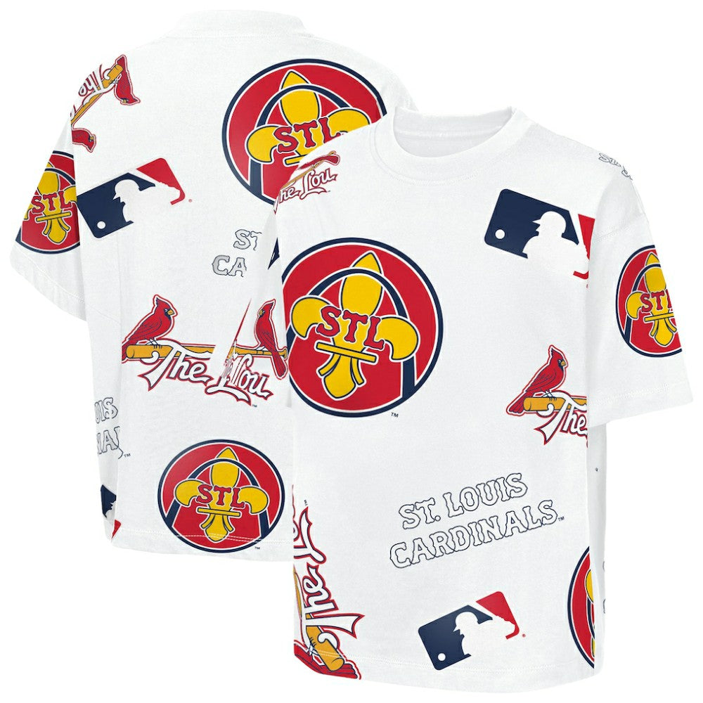 St. Louis Cardinals Outerstuff Youth Circus Catch T-Shirt White