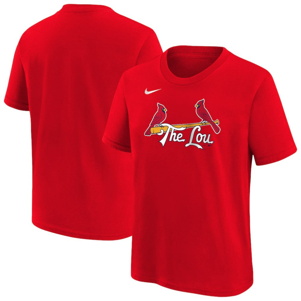 St. Louis Cardinals Youth City Connect Wordmark T-Shirt Red | Nike