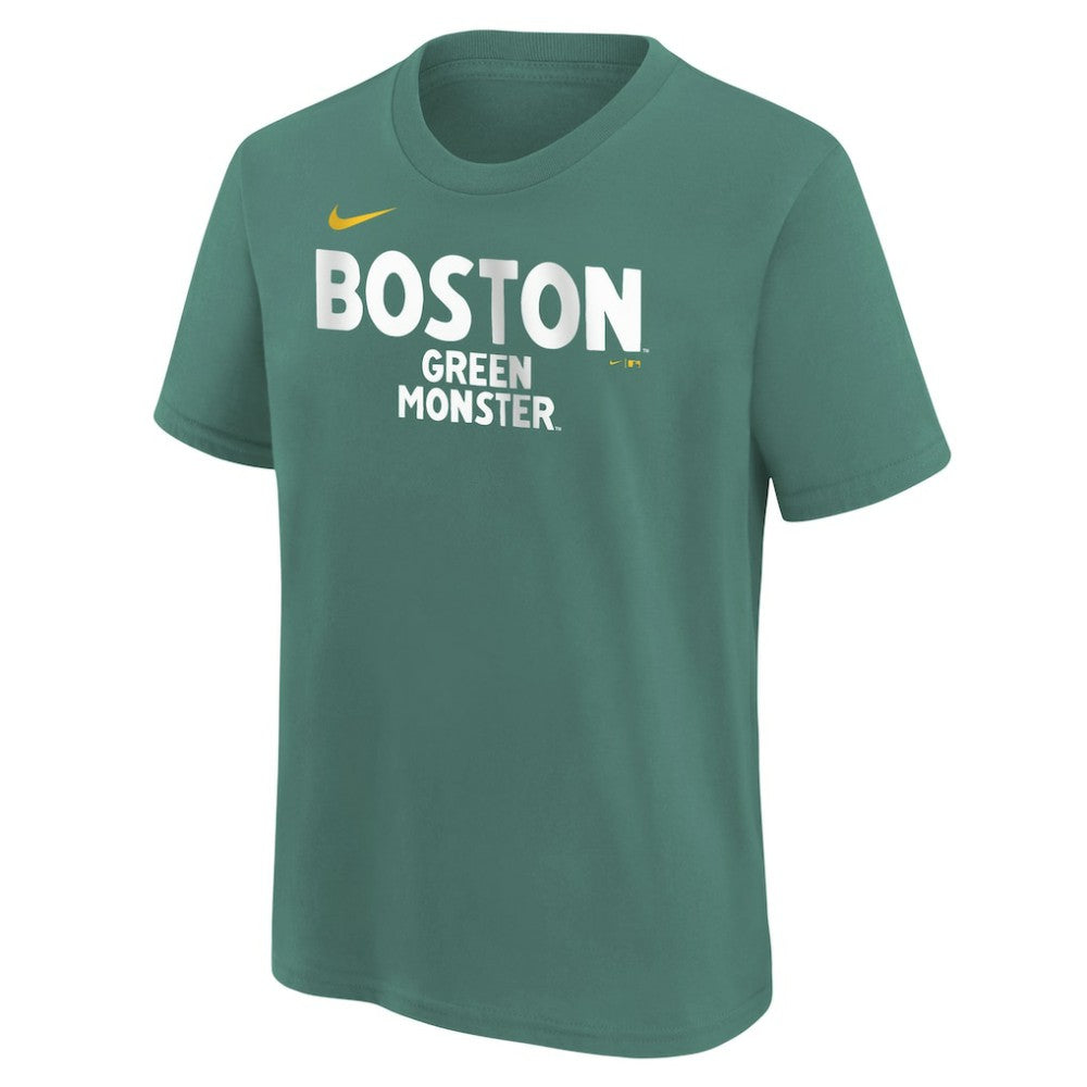 Boston Red Sox Youth City Connect Wordmark T-Shirt Green | Nike