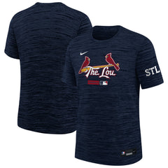 St. Louis Cardinals Youth City Connect Authentic Collection Velocity Dri-FIT T-Shirt Navy | Nike