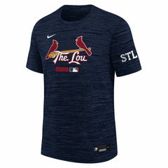 St. Louis Cardinals Youth City Connect Authentic Collection Velocity Dri-FIT T-Shirt Navy | Nike