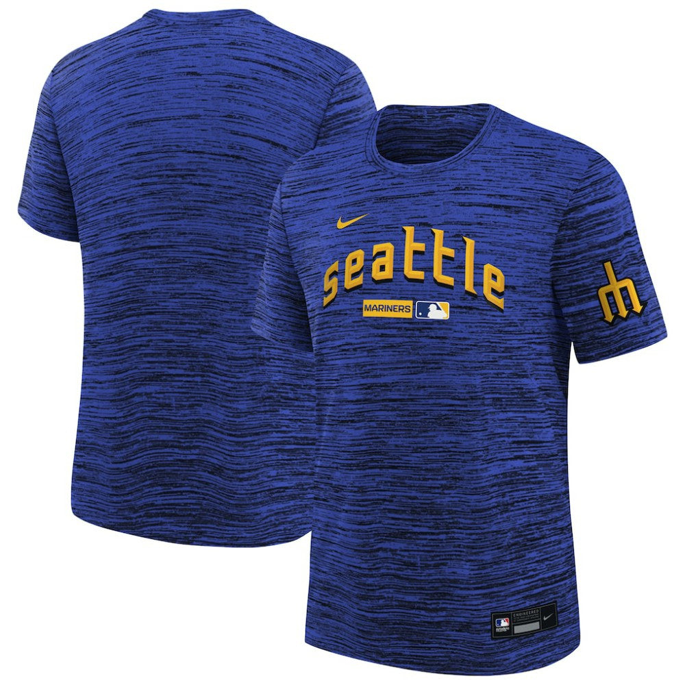 Seattle Mariners Youth City Connect Authentic Collection Velocity Dri-FIT T-Shirt Navy | Nike