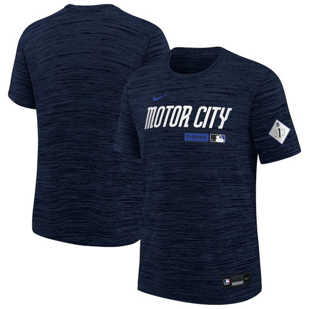 Detroit Tigers Youth Authentic Collection Velocity Dri-FIT T-Shirt Navy | Nike