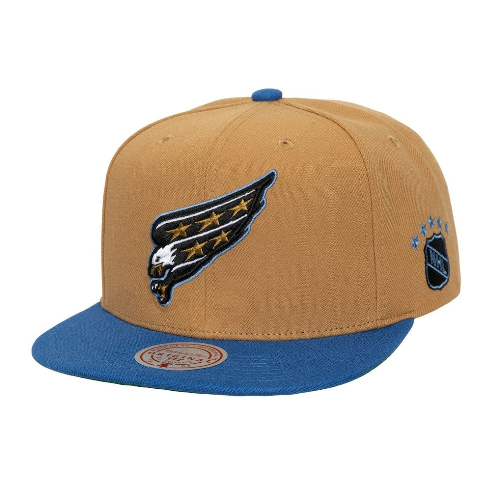 Washington Capitals Mitchell & Ness Legendary Away Snapback Hat Gold