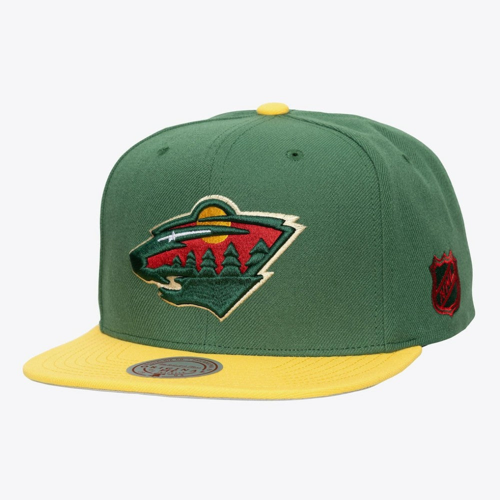 Minnesota Wild Mitchell & Ness Legendary Home Snapback Hat Green
