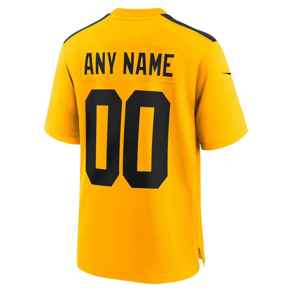 Pittsburgh Steelers Alternate 1933 Throwback Game Custom Jersey - Gold