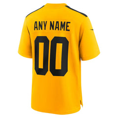 Pittsburgh Steelers Alternate 1933 Throwback Game Custom Jersey - Gold