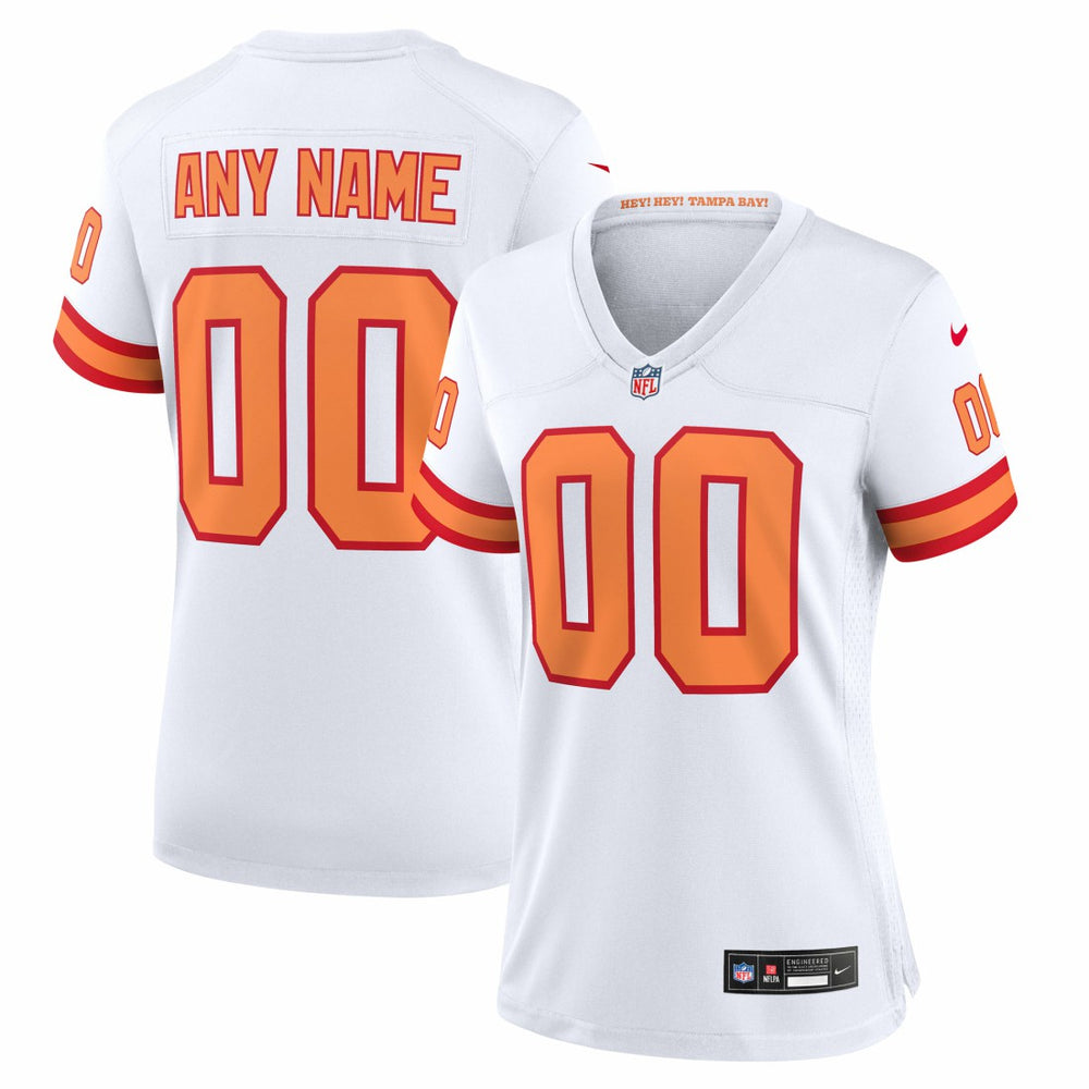 76 Tampa Bay Buccaneers Women's 50th Season Custom Game Jersey - White