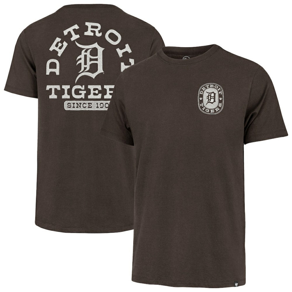 Detroit Tigers Back Canyon Franklin T-Shirt Brown | 47 brand