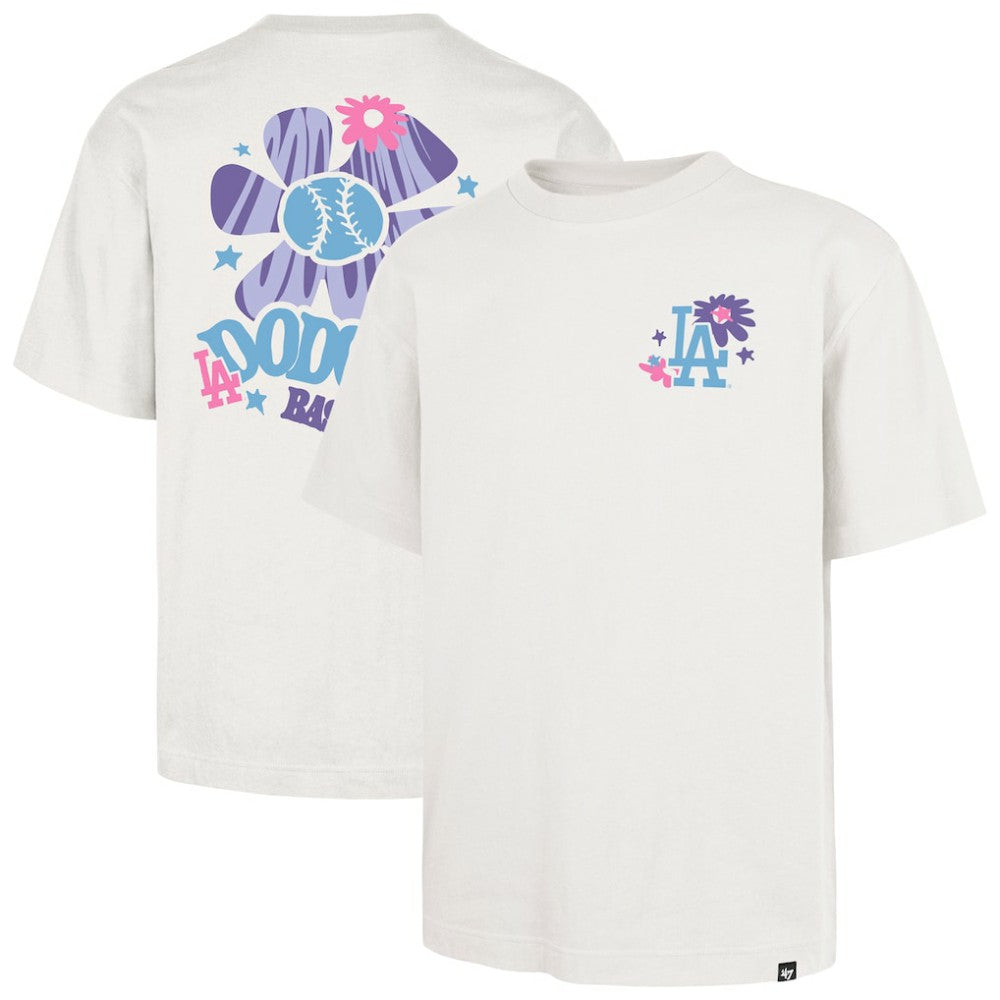 Los Angeles Dodgers Flora Foundation T-Shirt Cream | 47 brand
