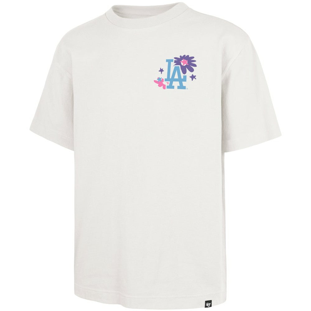 Los Angeles Dodgers Flora Foundation T-Shirt Cream | 47 brand