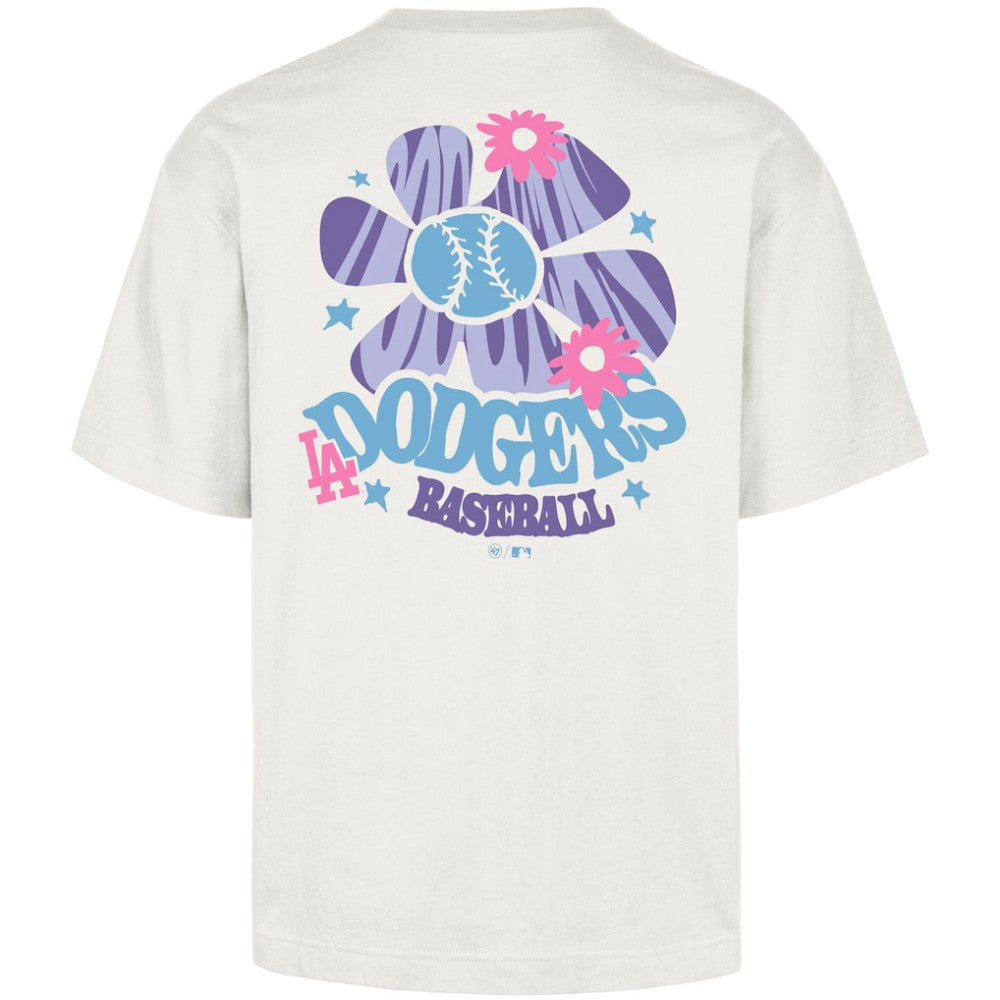 Los Angeles Dodgers Flora Foundation T-Shirt Cream | 47 brand
