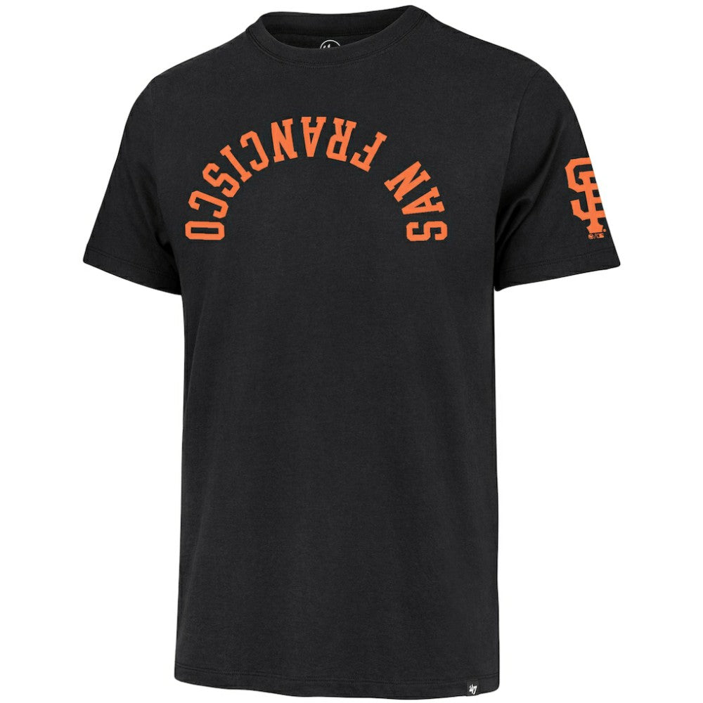 San Francisco Giants Upside Down Two-Peat Franklin T-Shirt Black | 47 brand