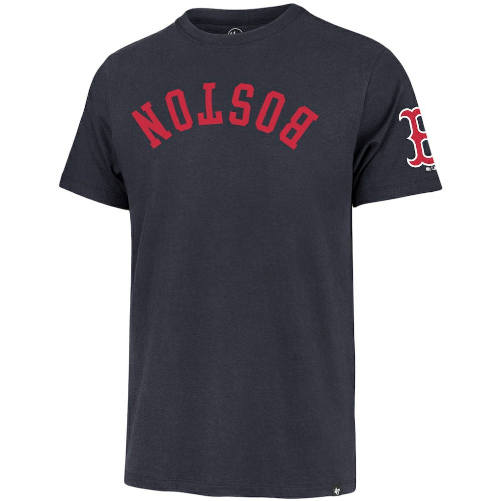 Boston Red Sox Upside Down Two-Peat Franklin T-Shirt Navy | 47 brand