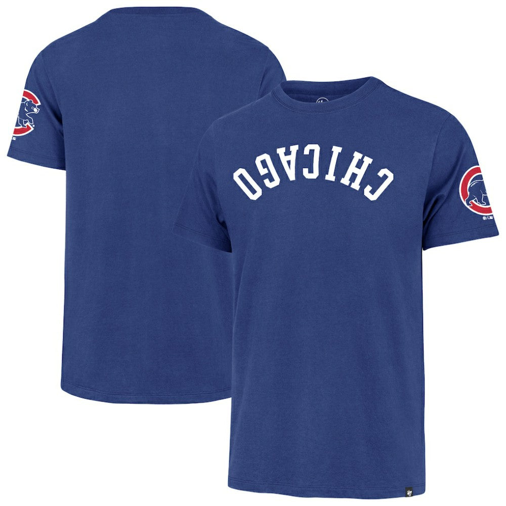 Chicago Cubs Upside Down Two-Peat Franklin T-Shirt Royal | 47 brand