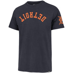 Detroit Tigers Upside Down Two-Peat Franklin T-Shirt Navy | 47 brand