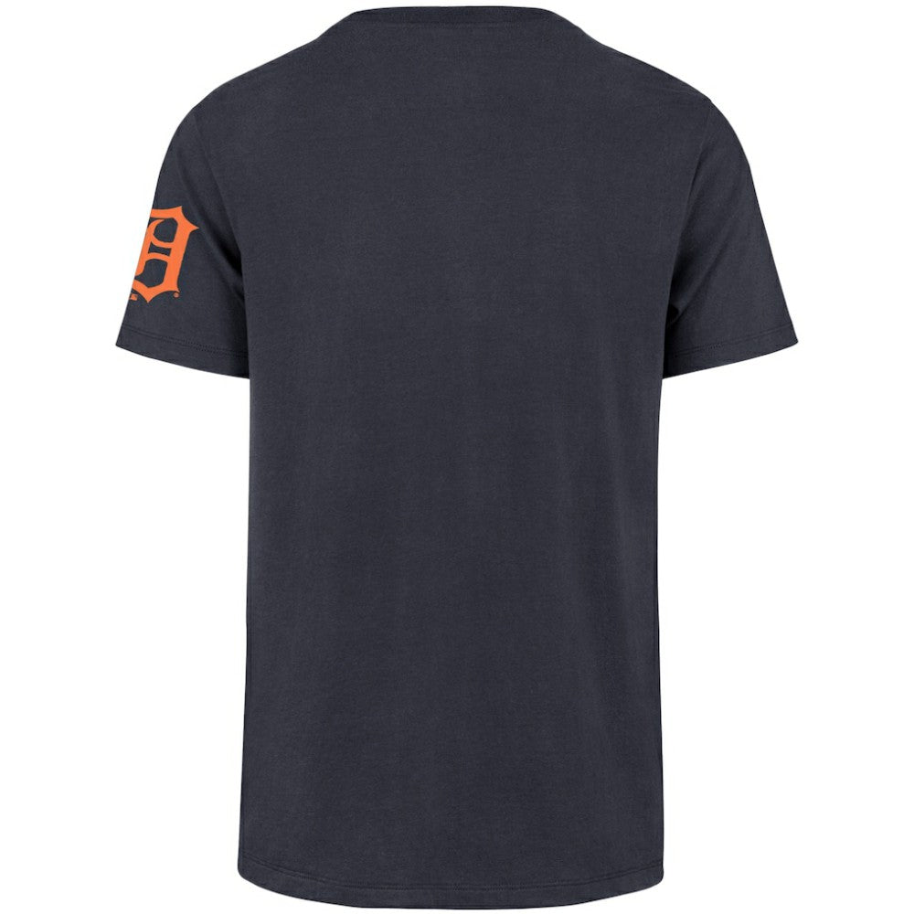 Detroit Tigers Upside Down Two-Peat Franklin T-Shirt Navy | 47 brand