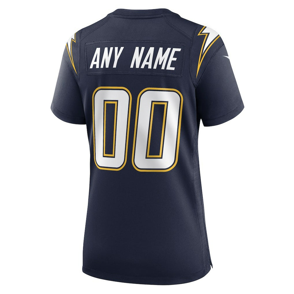 Los Angeles Chargers Women's Alternate Super Chargers Game Custom Jersey - Navy