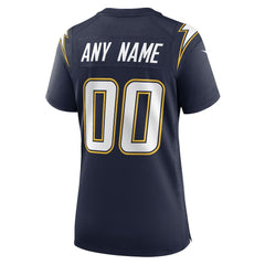 Los Angeles Chargers Women's Alternate Super Chargers Game Custom Jersey - Navy
