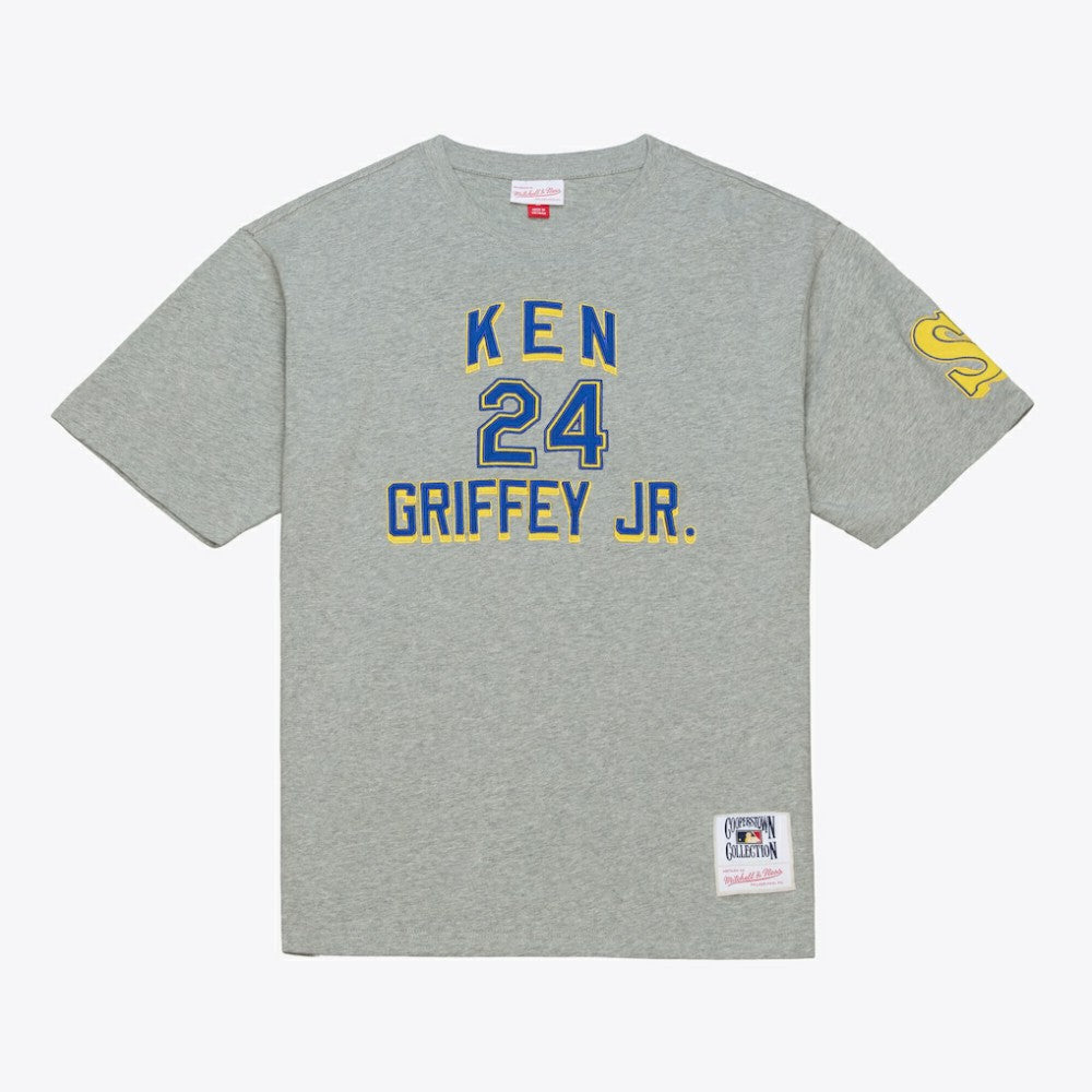 Ken Griffey Jr. Seattle Mariners Player Collection Premium T-Shirt Gray | Mitchell & Ness
