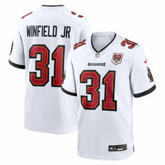 Antoine Winfield Jr. Tampa Bay Buccaneers 50th Season Patch Game Jersey - White
