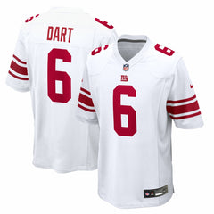 Jaxson Dart New York Giants Game Jersey - White