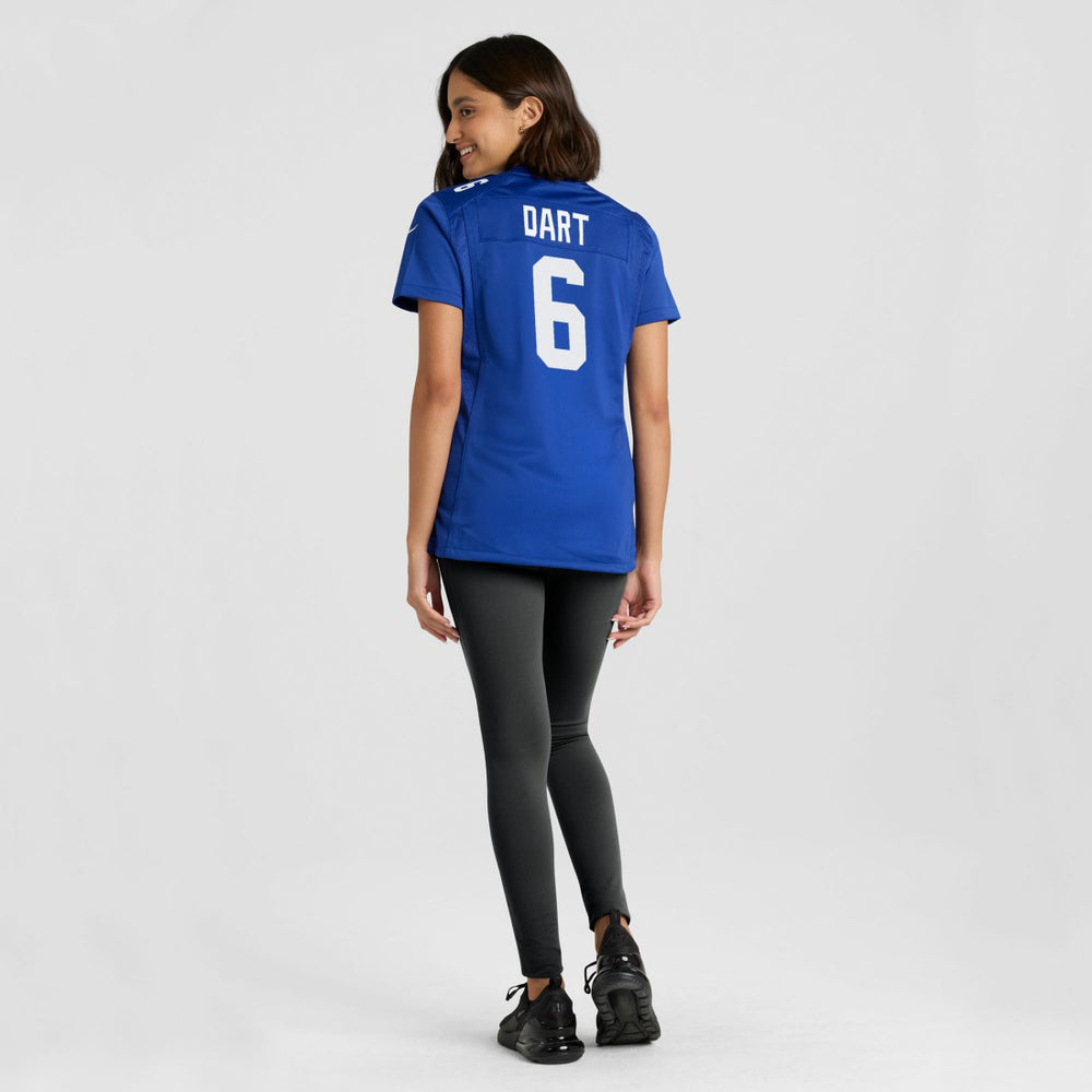 Jaxson Dart New York Giants Women's Team Game Jersey - Royal