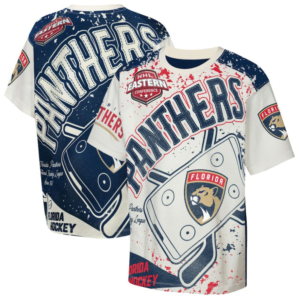 Florida Panthers Outerstuff Youth Top Player T-Shirt Cream