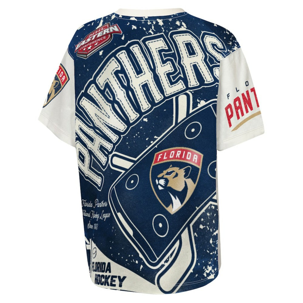 Florida Panthers Outerstuff Youth Top Player T-Shirt Cream
