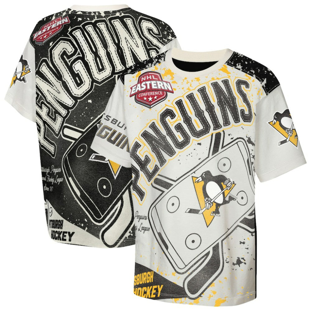 Pittsburgh Penguins Outerstuff Youth Top Player T-Shirt Cream