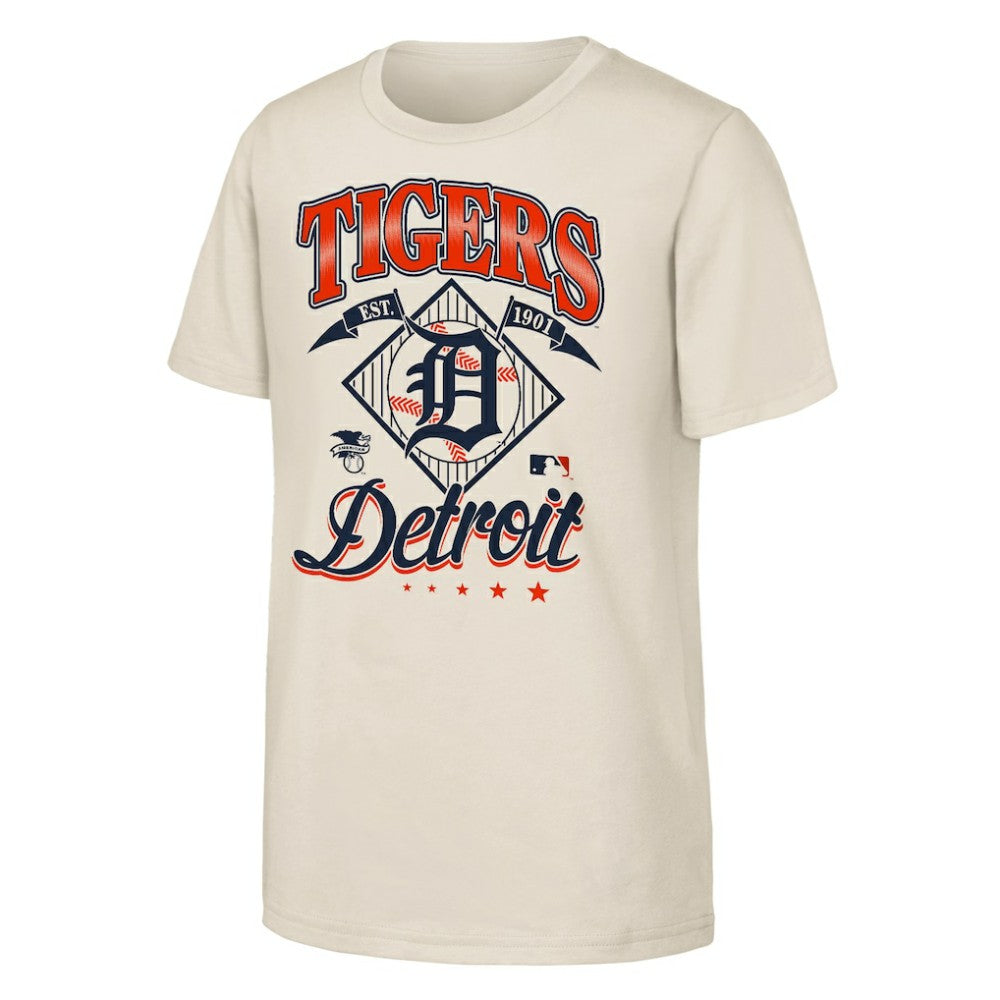 Detroit Tigers Outerstuff Youth Triple Hit T-Shirt Natural