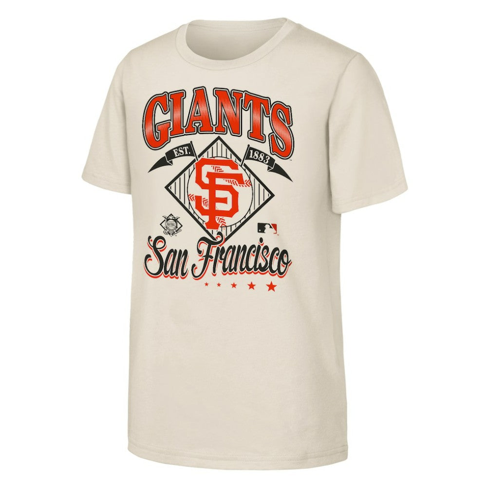 San Francisco Giants Outerstuff Youth Triple Hit T-Shirt Natural