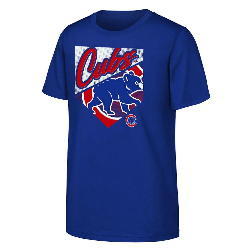 Chicago Cubs Outerstuff Youth Prime Plate T-Shirt Royal