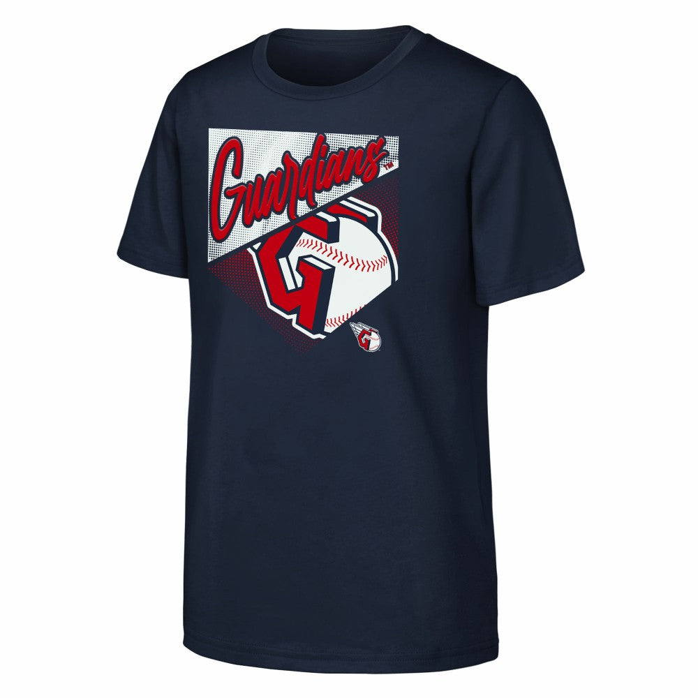Cleveland Guardians Outerstuff Youth Prime Plate T-Shirt Navy