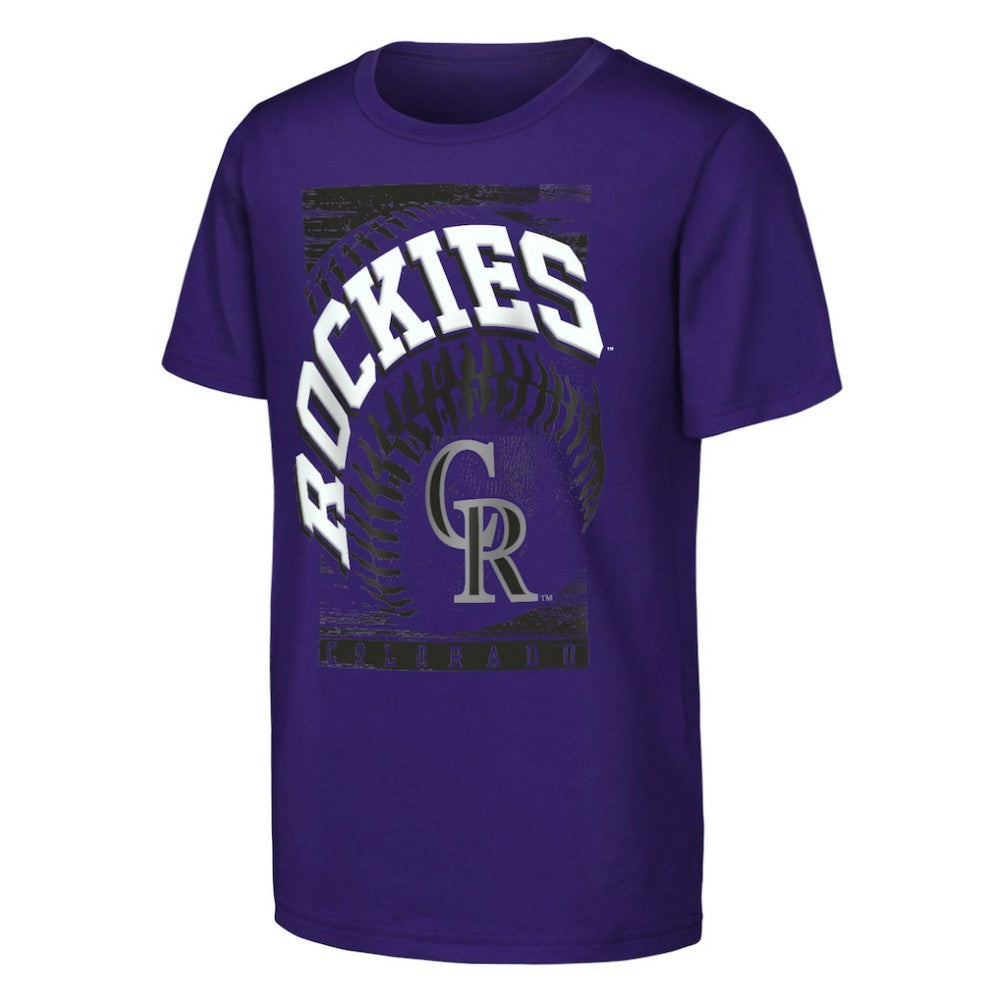 Colorado Rockies Outerstuff Youth Speed Pitch T-Shirt Purple