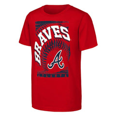 Atlanta Braves Outerstuff Youth Speed Pitch T-Shirt Red