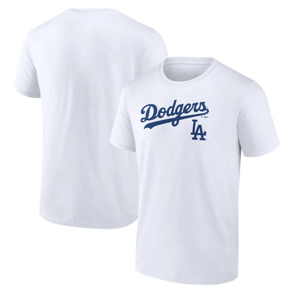 Los Angeles Dodgers Team Lockup T-Shirt White