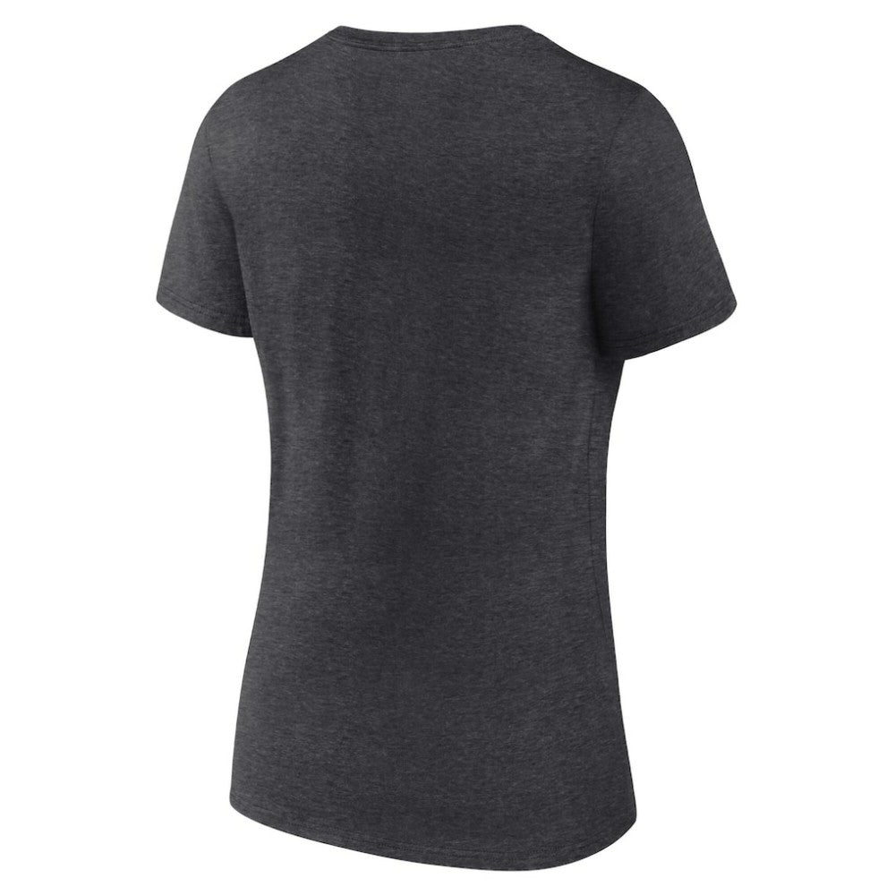 Boston Red Sox Women's Team Lockup V-Neck T-Shirt Charcoal