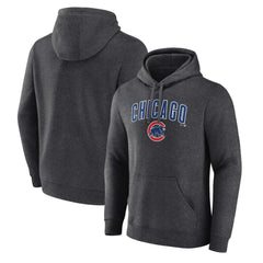 Chicago Cubs Team Lockup Hoodie Charcoal