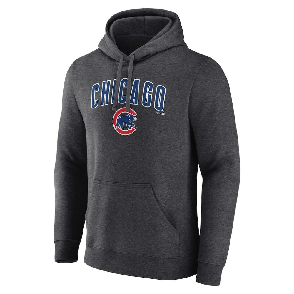Chicago Cubs Team Lockup Hoodie Charcoal