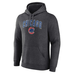 Chicago Cubs Team Lockup Hoodie Charcoal
