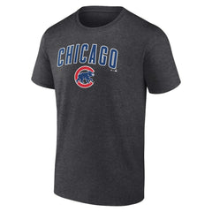 Chicago Cubs Team Lockup T-Shirt Charcoal