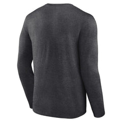 Detroit Tigers Team Lockup Long Sleeve T-Shirt Charcoal