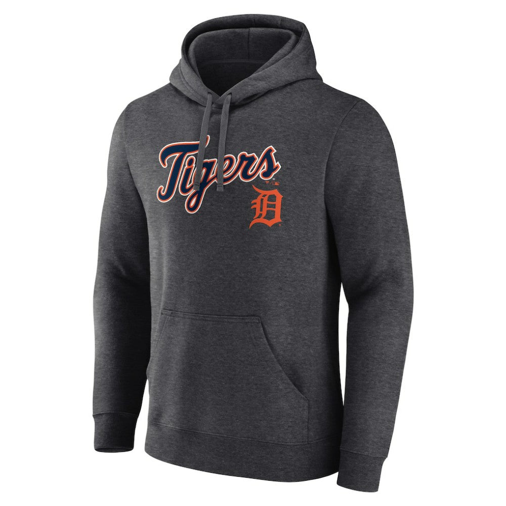 Detroit Tigers Team Lockup Hoodie Charcoal