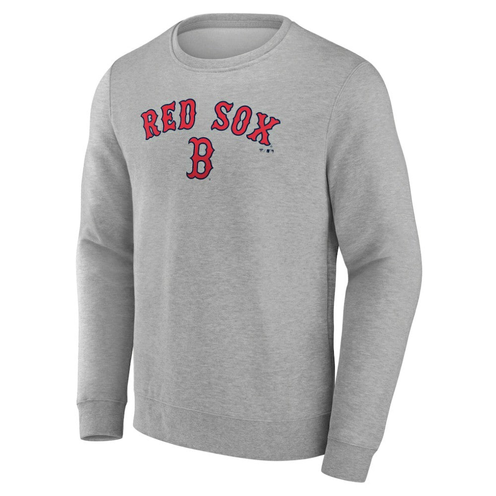 Boston Red Sox Team Lockup Sweatshirt Gray